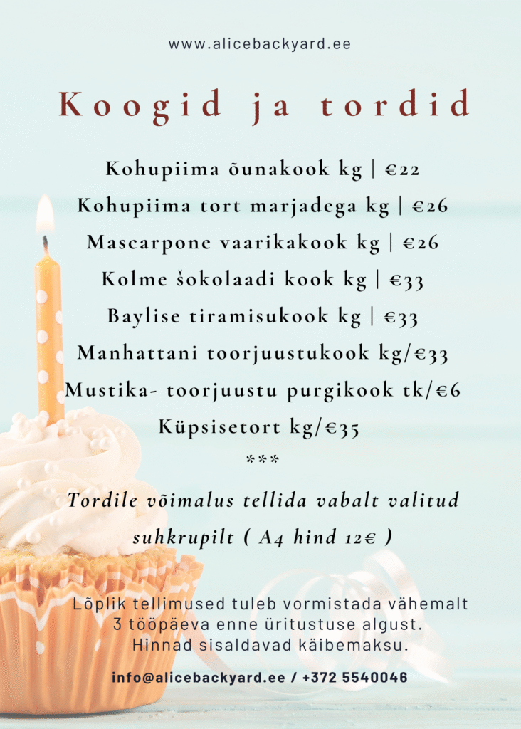 Catering magusa menüü